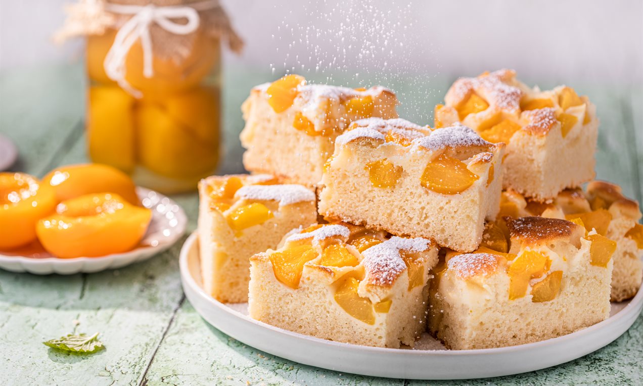 Ciasto jogurtowe z brzoskwiniami Przepis | Dr. Oetker
